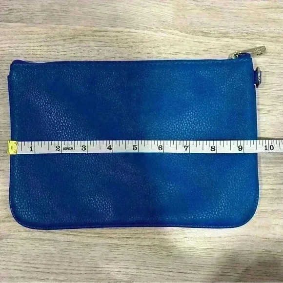 Jewell Thirty One Paris Large Crossbody Handbag Cobalt Blue Pebble Purse W/Pouch - Picture 3 of 14